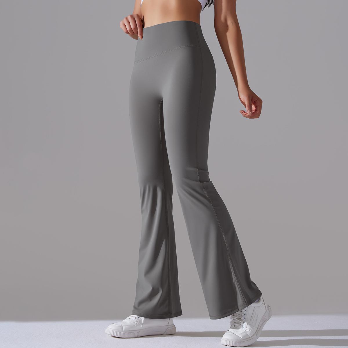 pants flared yoga fitness running sports pants wide-leg