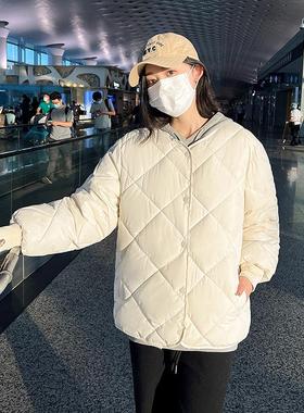 puffy and lightweight pattern color solid in jacket cotton