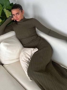 women for dress long knitted slim and fit slim groin and