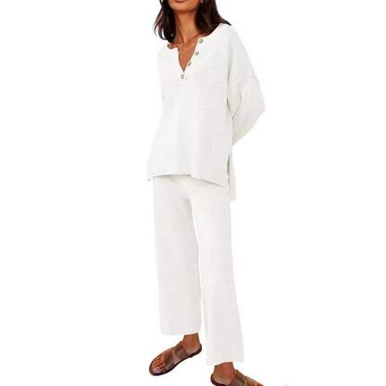 autumn and winter new temperament solid color pullover