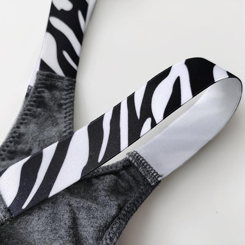 Cotton Print Womens Pants Wide Crotch High Band Leopard