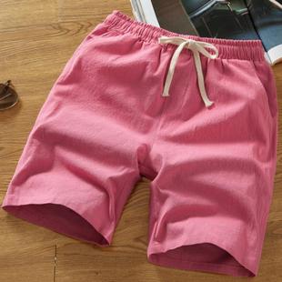 pants beach loose shorts mens size large shorts linen and