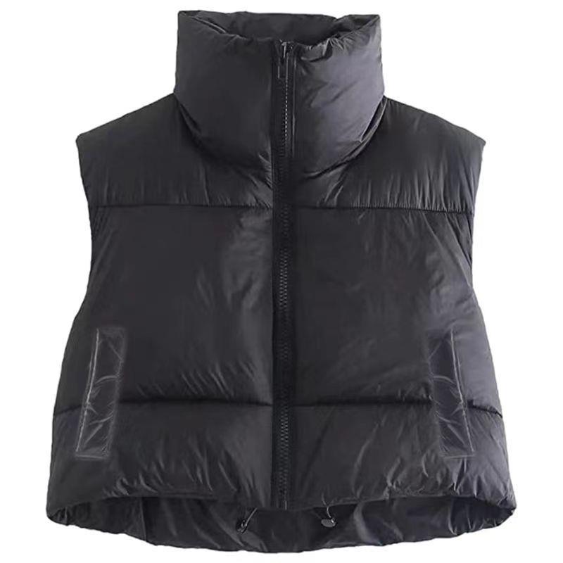 women waistcoat jacket puffer sleeveless vest cotton