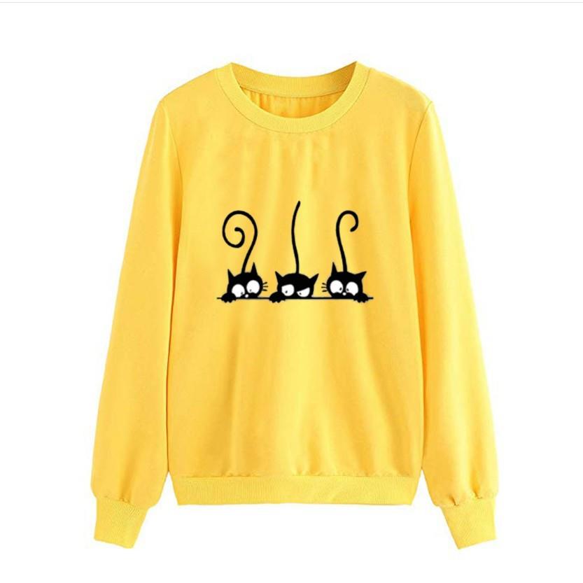 cute print casual tops women cotton shirt -shirt ladies tee