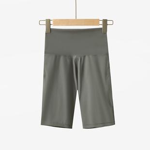 sports shorts high outerwear womens nude hip elastic lift