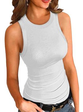 women for top racerback inner with vest neck round color