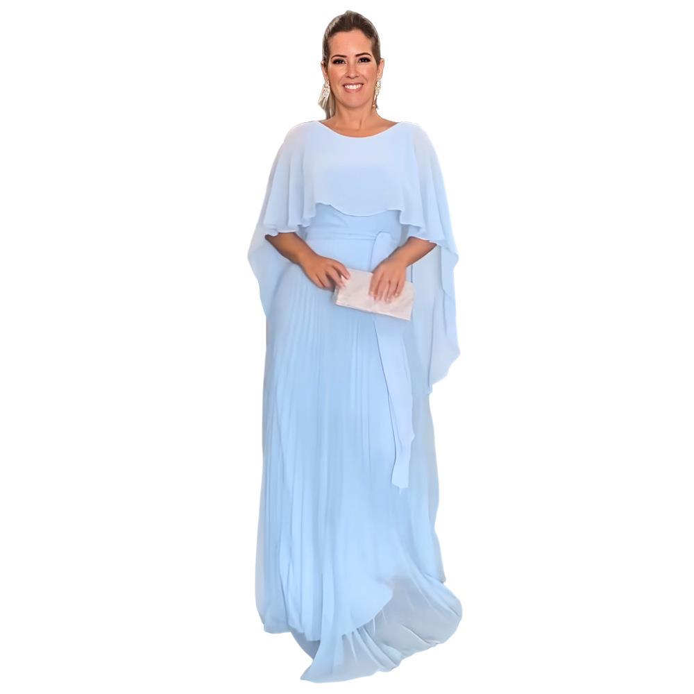 dress pleated chiffon womens waist high dress evening shawl