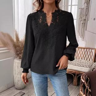 wear traf elegant neck women color ruffles contrast street