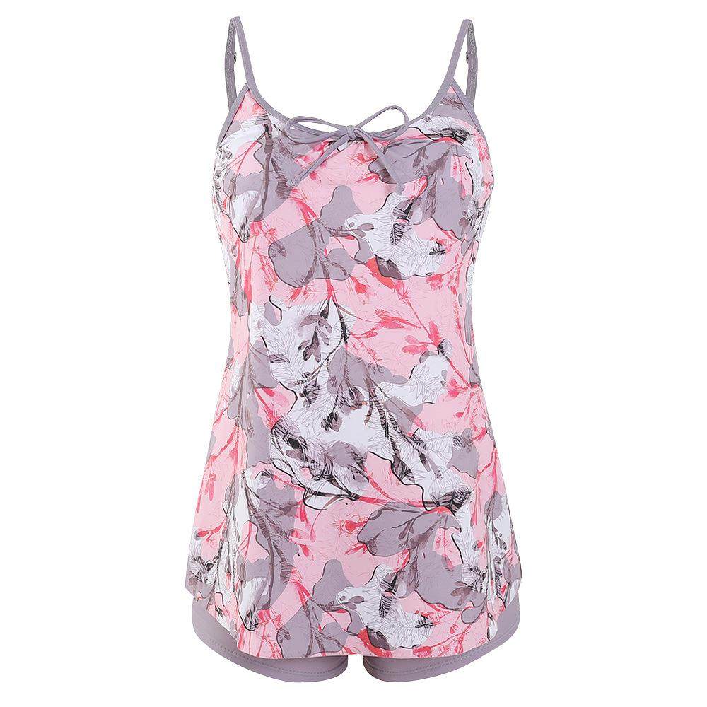 Two-piece large size boxer swimsuit women's tankini swimsuit