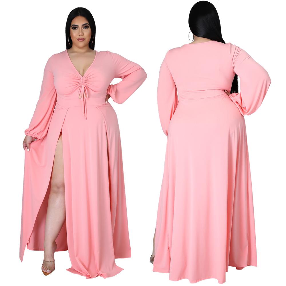 skirt slit with women for dress size plus color solid
