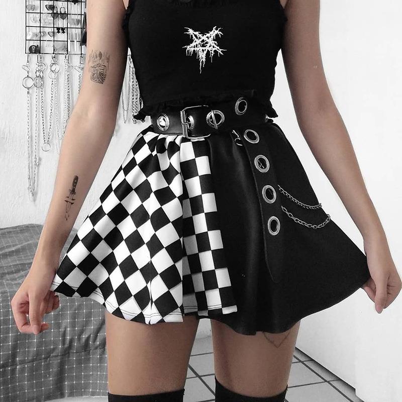 streetwear os clothes faldas gothic skirt summer lolita