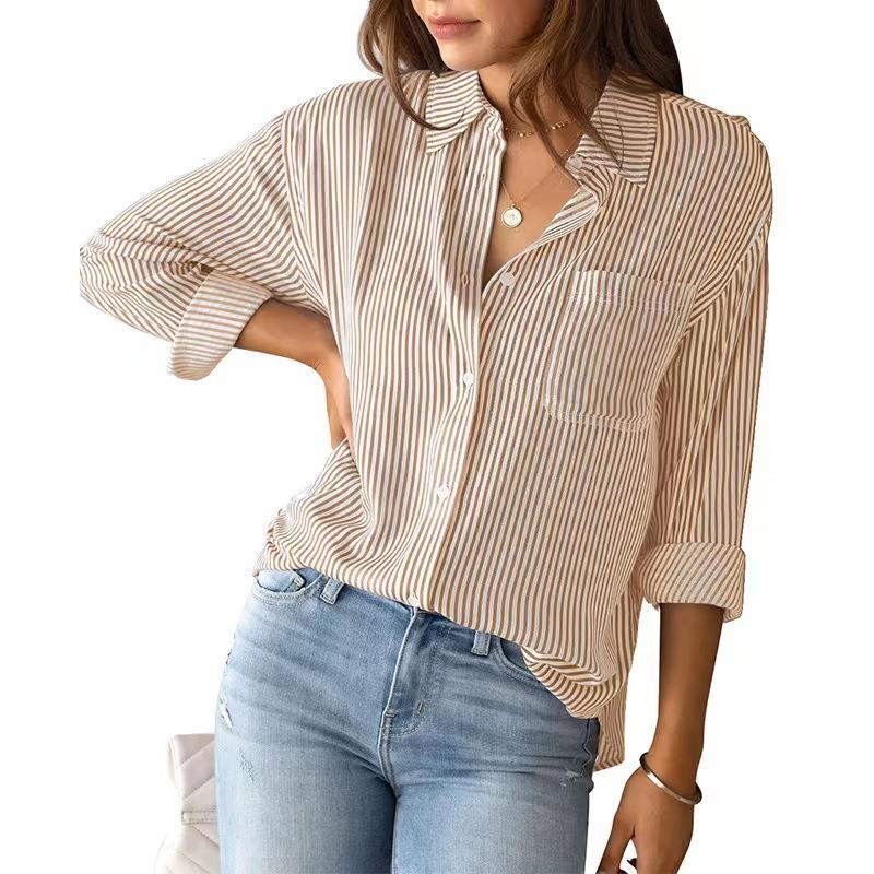 women for shirts long-sleeved casual loose tops cardigan