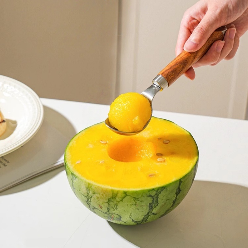 304不锈钢冰淇淋勺子家用水果勺