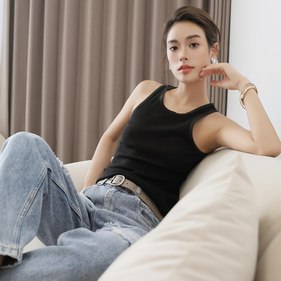 TANK工字弹力背心夏女