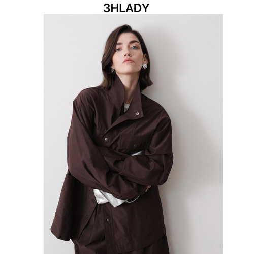 3HLADY | 帅气依然进口客供面料工装风格中长外套|百慕大抽绳中裤