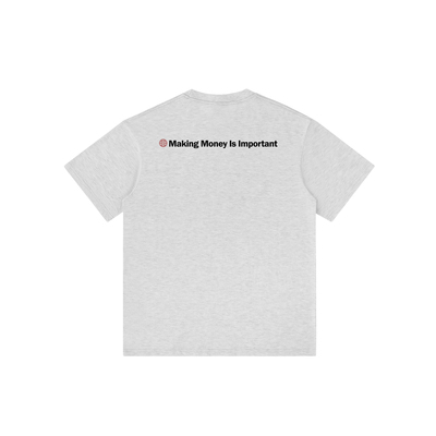 美式潮牌字母印花落肩短袖情侣纯