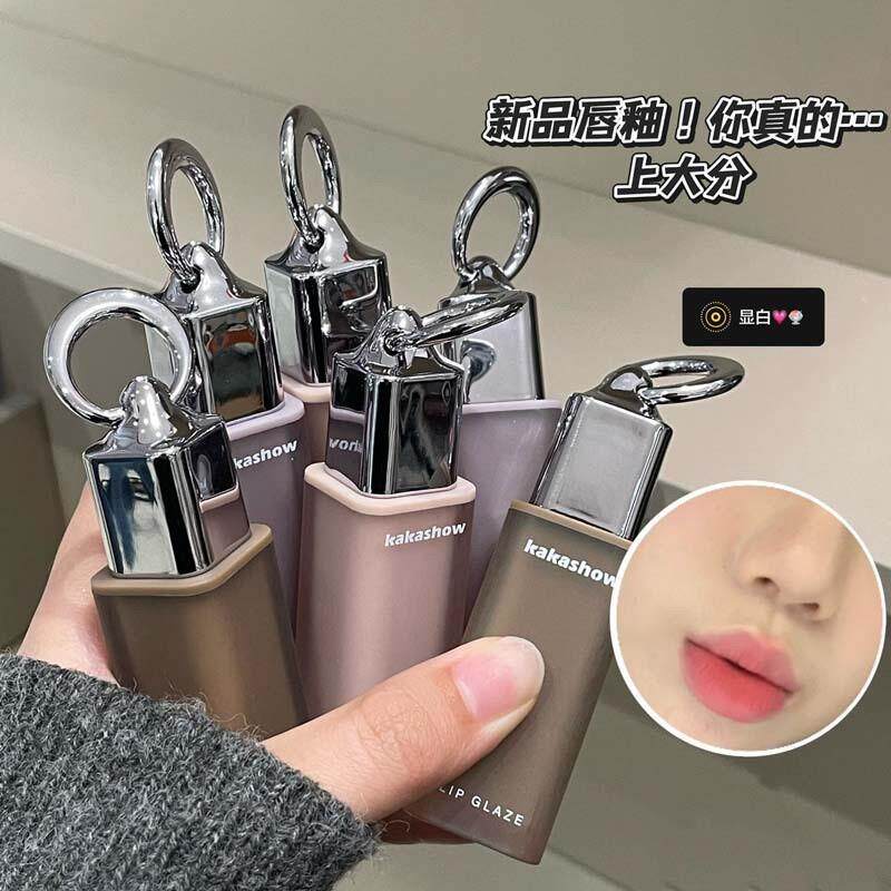 空气雾色唇釉显白伪素颜柔雾唇泥哑光口红学生党奶茶杯丝绒平价