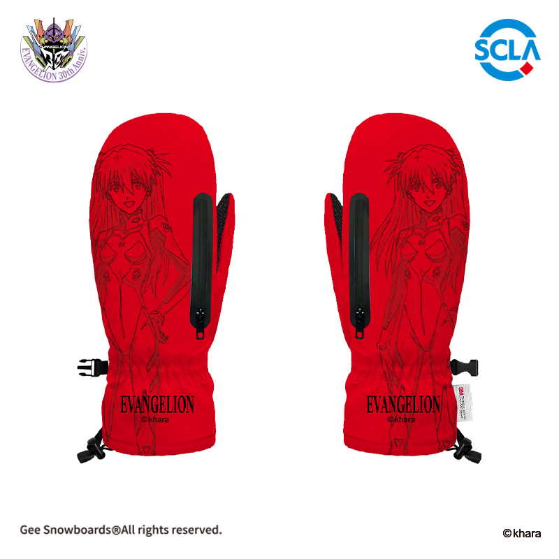 EVA x Gee snowboards联名 新世纪福音战士滑雪手套