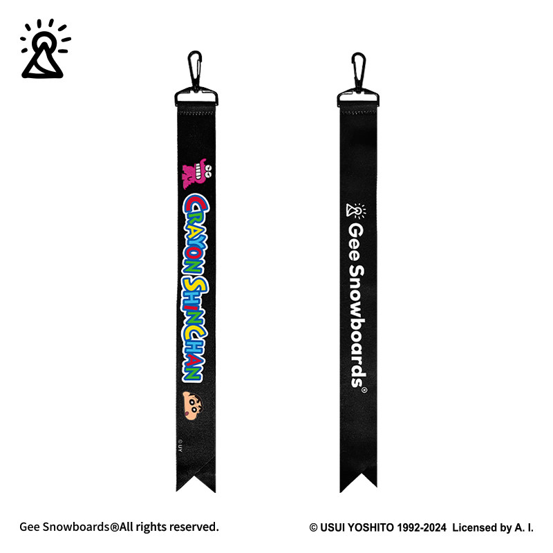 蜡笔小新 x Gee snowboards联名 滑雪飘带背包挂件织带雪服配饰,户外/登山/野营/旅行用品,滑雪配件,淘宝优惠券,粉丝福利购,淘宝优惠卷
