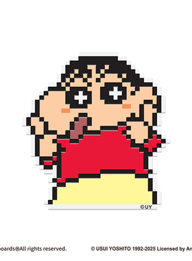 蜡笔小新 x Gee snowboards联名 单板滑雪板防滑贴