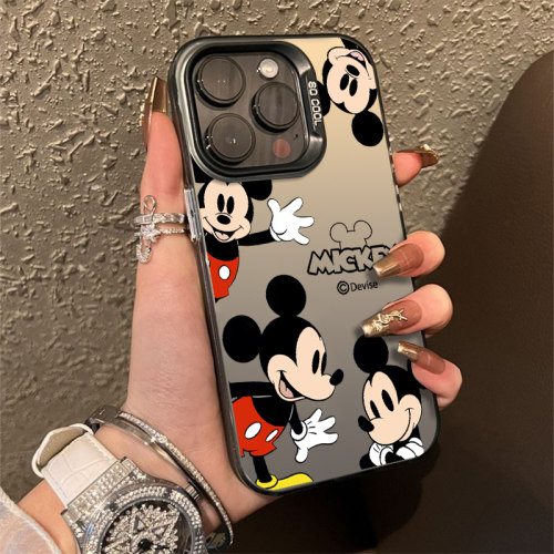 米老鼠适用苹果16手机壳15保护14软套iPhone13彩银12硅胶11全包xr超薄Xs防摔pro男女max情侣新款plus创意卡通