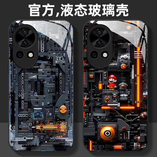 液态玻璃华为手机壳创意