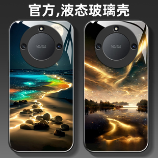 星空夜晚適用榮耀x60手機(jī)殼x50液態(tài)50i i高級(jí) 玻璃x40i保護(hù)套gt硅膠x30i男女x20鏡頭se全包9x防摔超薄pro新款