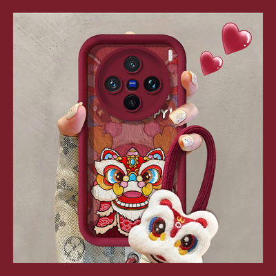 天眼阶梯小羊皮vivo手机壳喜庆