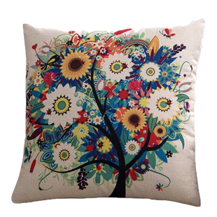 十字绣抱枕套diy线绣适合客厅卧室简约大气发财树手工自己绣满绣