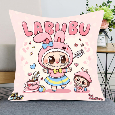 拉布布十字绣抱枕2025新款可爱娃娃diy刺绣材料包手工制作枕头套