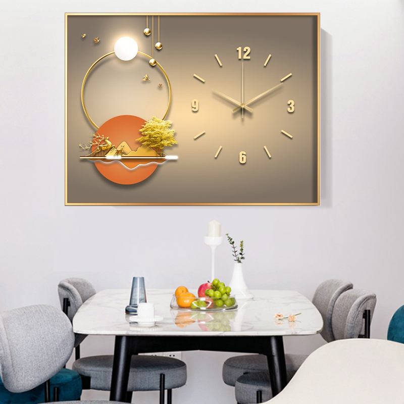 雁桃现代中式客厅十字绣