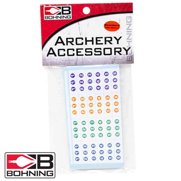 博宁箭杆贴纸箭杆数字贴纸