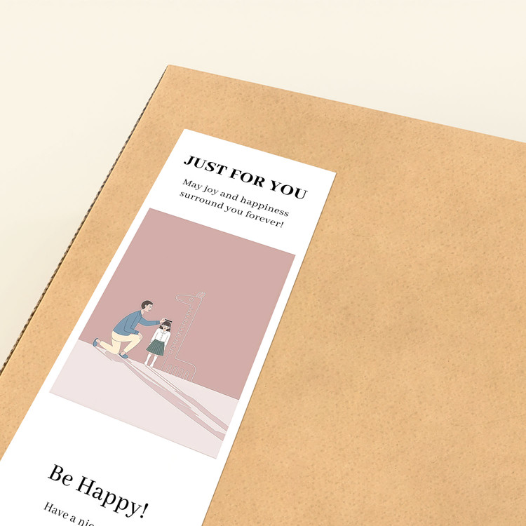 gytz5678父亲节通用迷你超大不干胶贴纸定制封口贴空白可手写