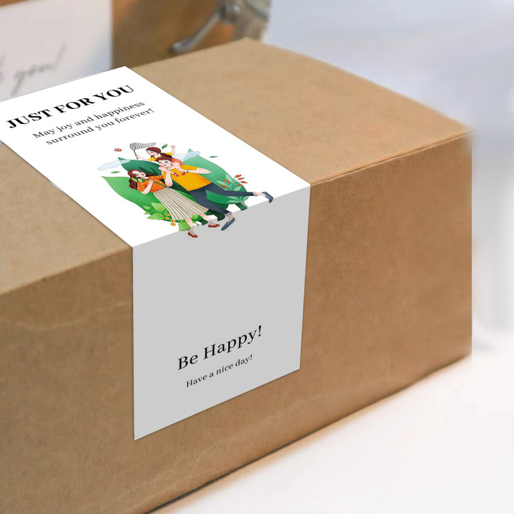 gytz5755父亲节通用迷你超大不干胶贴纸定制封口贴空白可手写