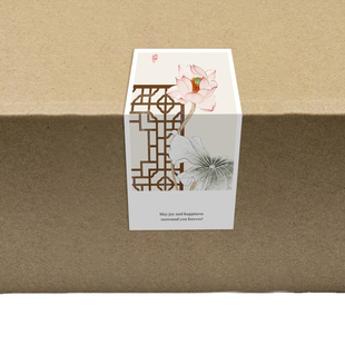 gytz7302新中式 风高级感森系极ins简约通用超大不干胶贴纸封口贴