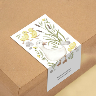 gytz5413母亲节通用迷你超大不干胶贴纸定制封口贴空白可手写包装