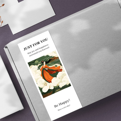 gytz2830中秋通用迷你超大不干胶贴纸定制封口贴空白可手写包装贴