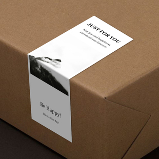 gytz7320新中式 风高级感森系极ins简约通用超大不干胶贴纸封口贴