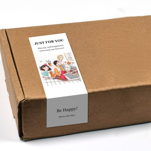 gytz5670父亲节通用迷你超大不干胶贴纸定制封口贴空白可手写包装