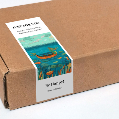 gytz6165端午节通用迷你超大尺寸不干胶贴纸定制封口贴空白可手写