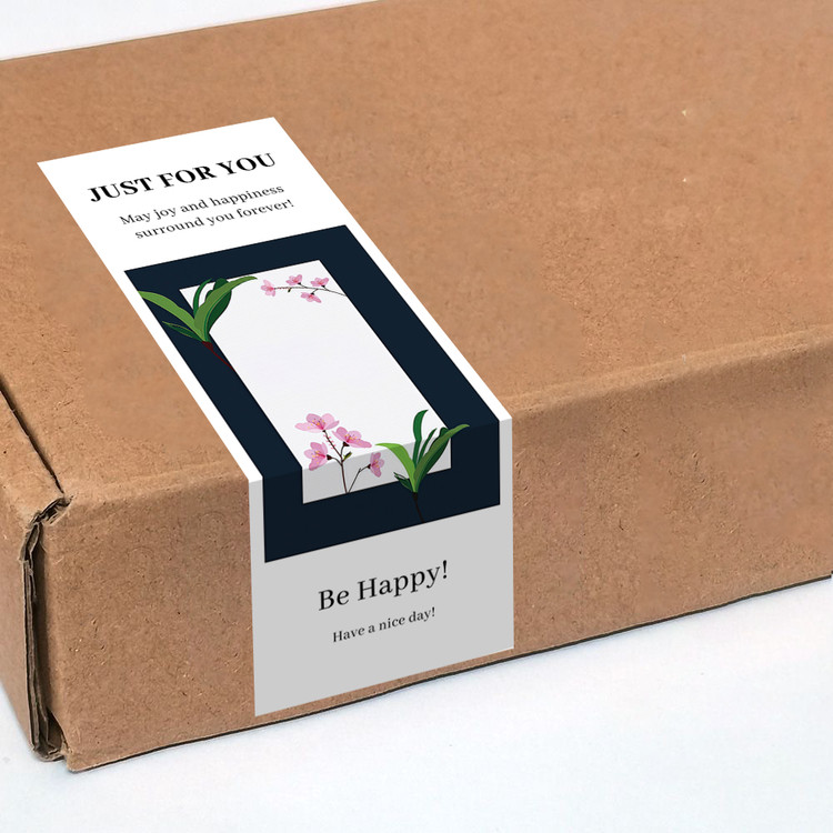 gytz6366跨境东南亚越南通用超大不干胶贴纸定制封口贴空白可手写