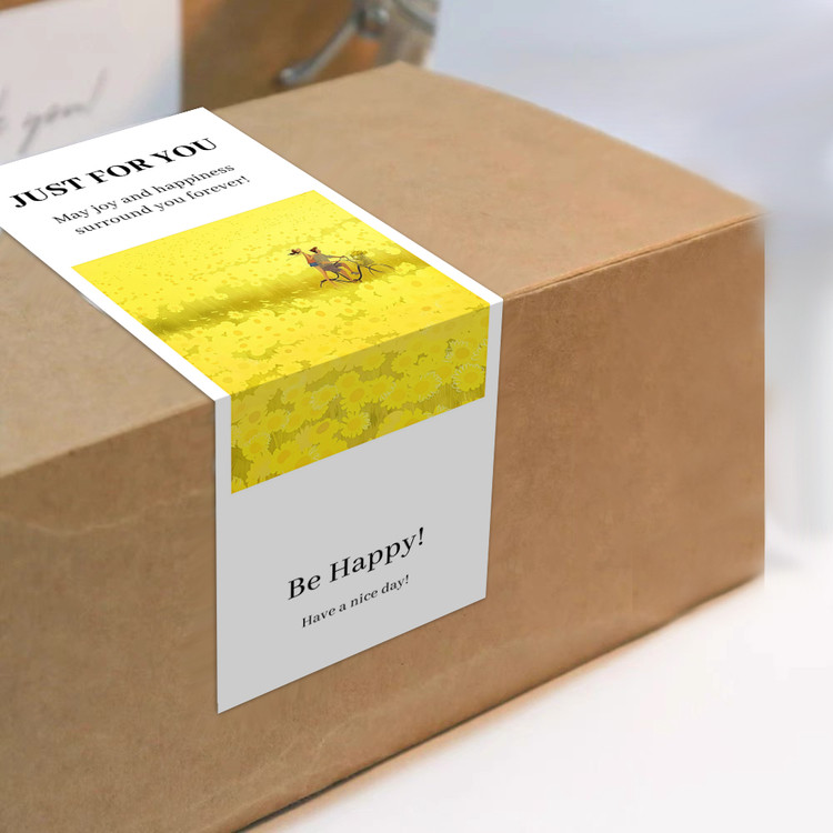 gytz5761父亲节通用迷你超大不干胶贴纸定制封口贴空白可手写