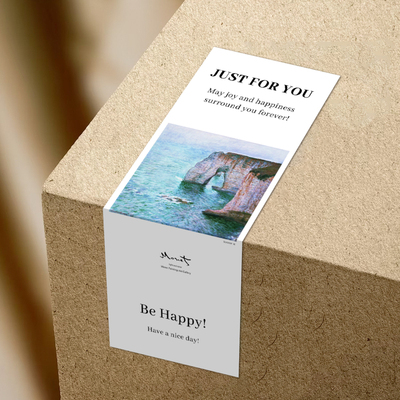 gytz6961高级感森系唯美插画ins极简约通用超大不干胶贴纸封口贴