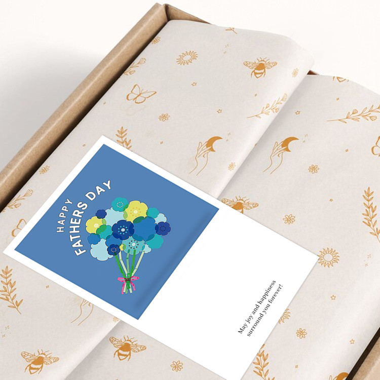 gytz5873父亲节通用迷你超大不干胶贴纸定制封口贴空白可手写