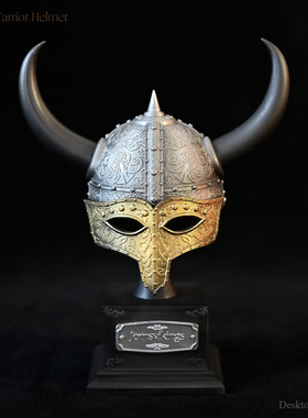 龙飞兔舞 135MM  家居装饰办公树脂摆件 维京战士头盔  LTCP-321