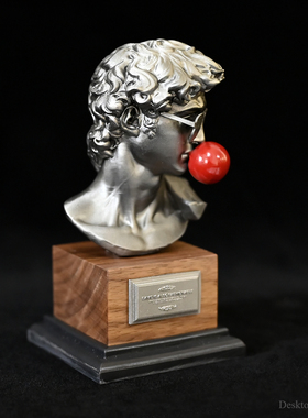 龙飞兔舞 100MM 桌面装饰品树脂摆件  时尚大卫头像  LTCP-403/3D