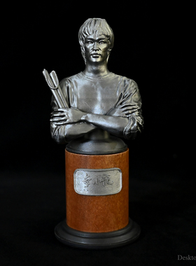龙飞兔舞 全高190MM 家居桌面摆件 李小龙胸像摆件 LTCP-471/