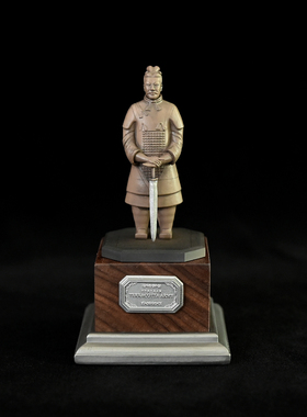 龙飞兔舞115MM家居装饰品 办公桌树脂摆件 秦王兵马俑LTCP-243/3D