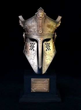 龙飞兔舞125MM家居装饰办公树脂摆件 古罗马教皇头盔 LTCP-239