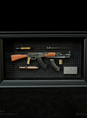 龙飞兔舞  桌面装饰品 武器树脂摆件 微缩枪模型  LTCP-423